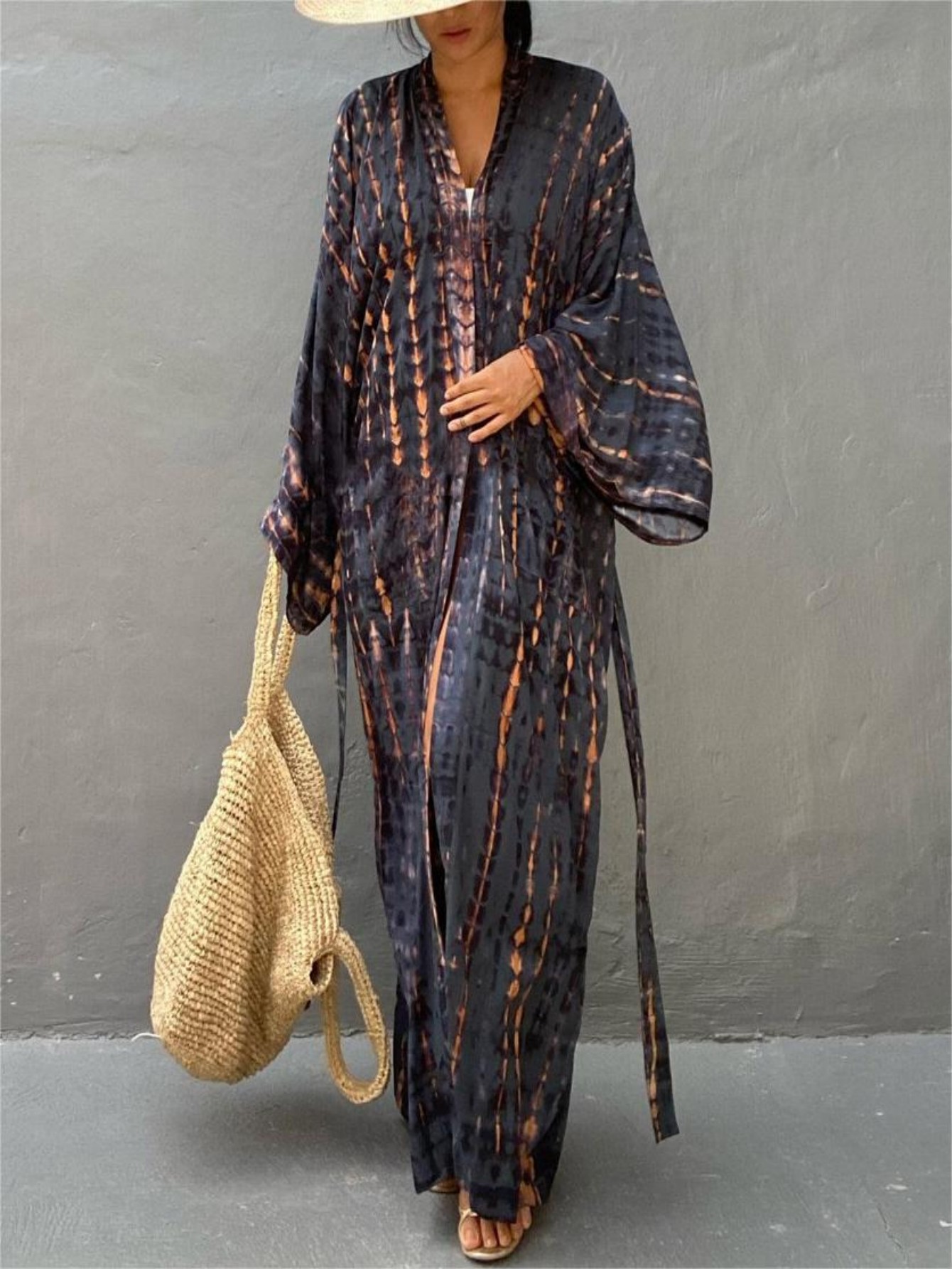 Cover Up Kaftan - Sukienki kaftany dla kobiet plus size,