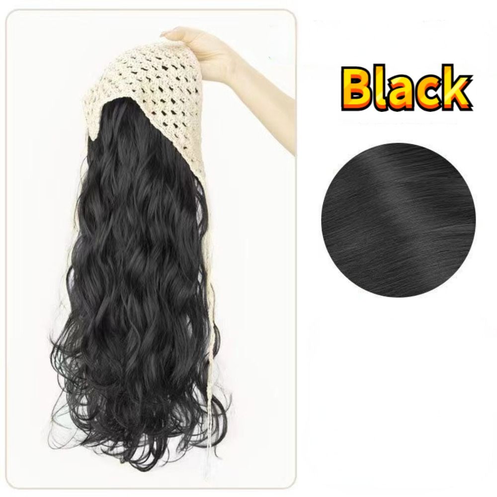 Headband Summer Knit - Peruka 65 cm z trójkątną chustą