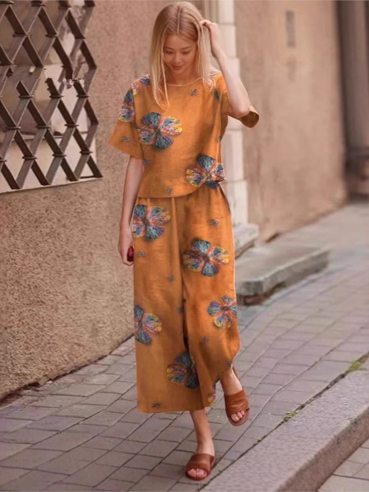 Linen Pant Wide - 2025 Wiosna Lato Nowy Plus Rozmiar