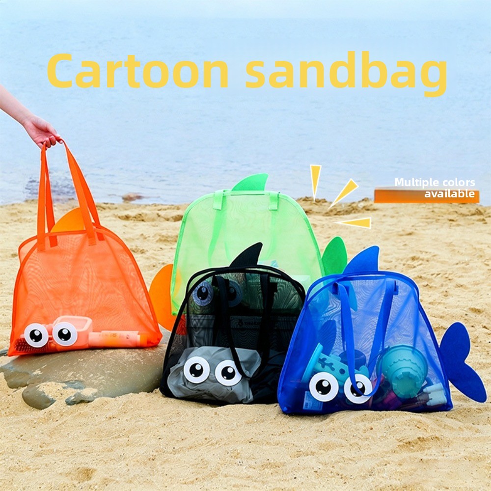 Tote Bag Beach - Dziecięce siatkowe torby plażowe, kolorowe, z