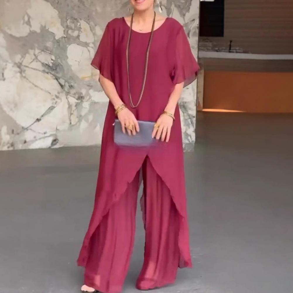 Linen Pant Wide - Damskie komplety spodni z lnu i