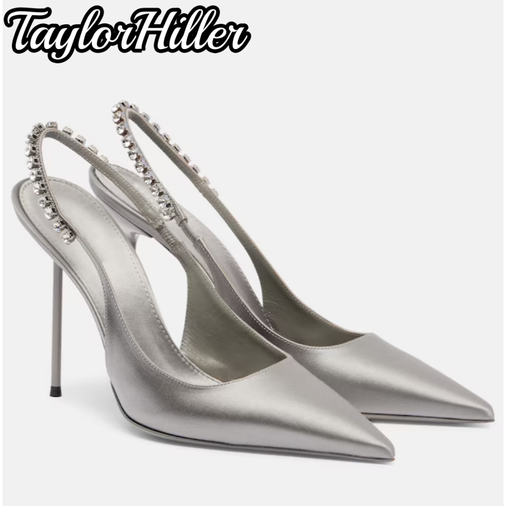 Sandal Strappy Heeled - Luksusowe sandały na obcasie z paskami