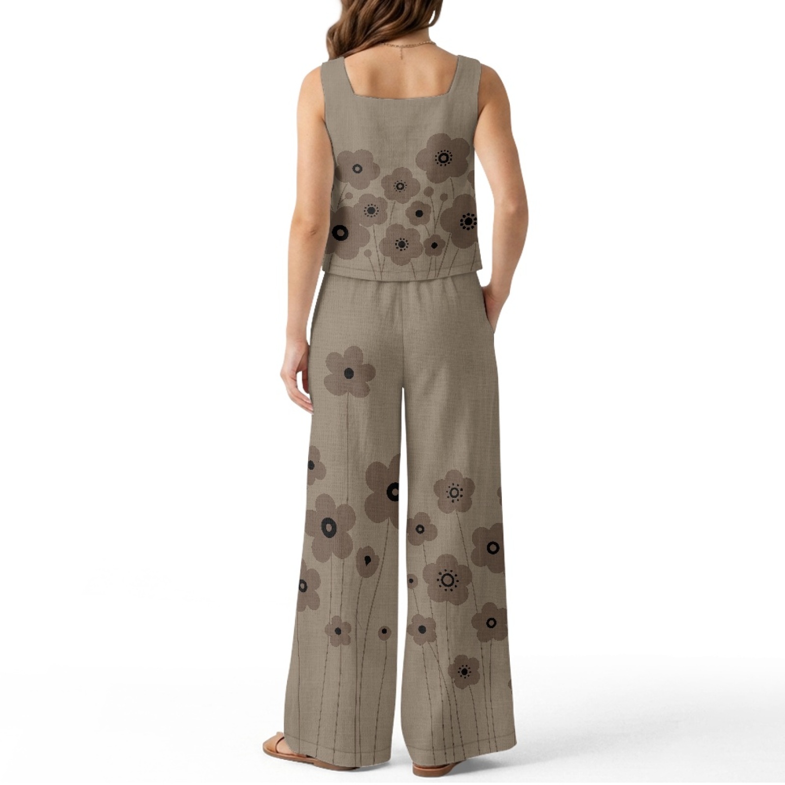 INSTANTARTS Damski lniany zest – Linen Pant Wide recenzja i cena