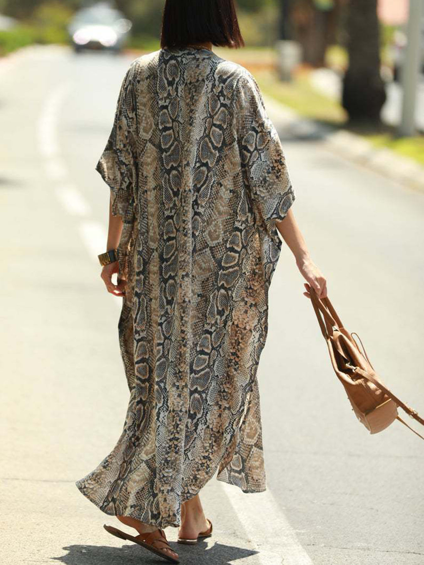 Plażowa narzutka z motywem boh – Cover Up Kaftan recenzja i cena