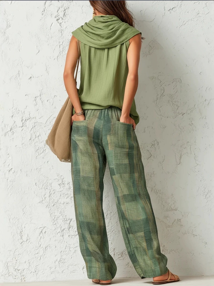 Nowy Letni Damski Zestaw Spodn – Linen Pant Wide recenzja i cena