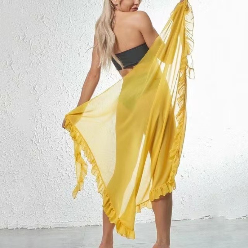 5 kolorów Ruffle Sarong dla ko – Cover Up Kaftan recenzja i cena