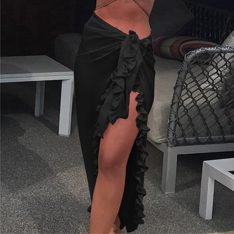 5 kolorów Ruffle Sarong dla ko – Cover Up Kaftan recenzja i cena