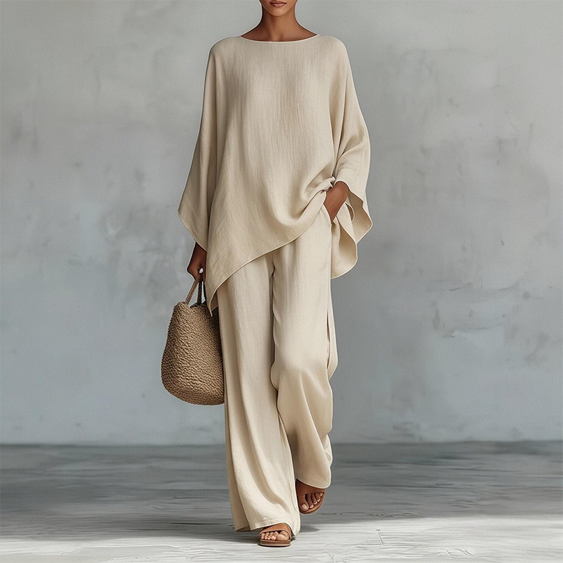 Wiosenny Nowy Modny Lniany Luź – Linen Pant Wide recenzja i cena